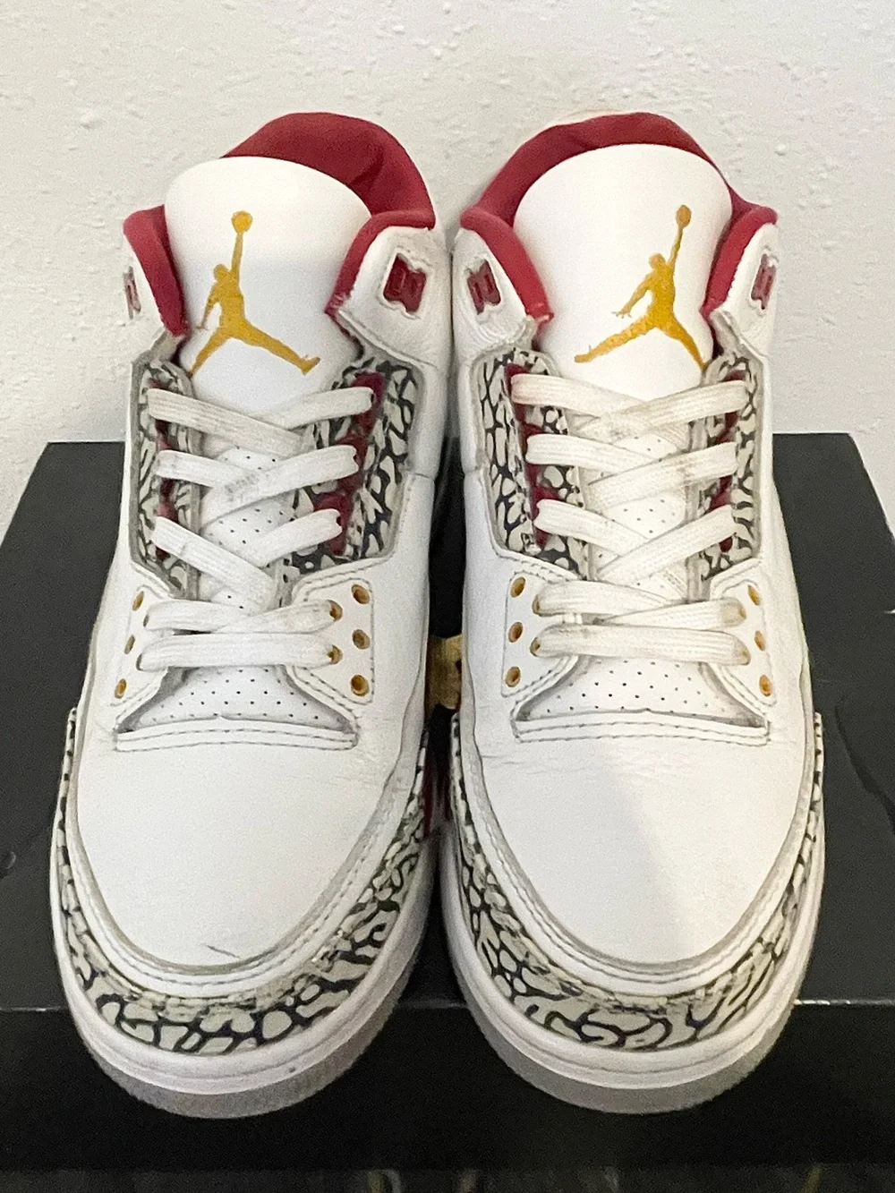 Air Jordan Retro 3 Cardinal Red Size 8